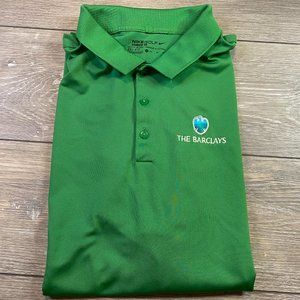 Nike Golf Dri Fit Green Polo Bethpage Black The Barclays Performance XL